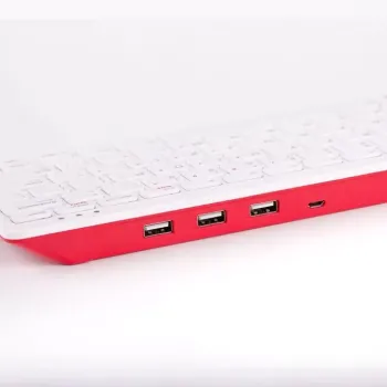 Official Raspberry Pi Keyboard White Red