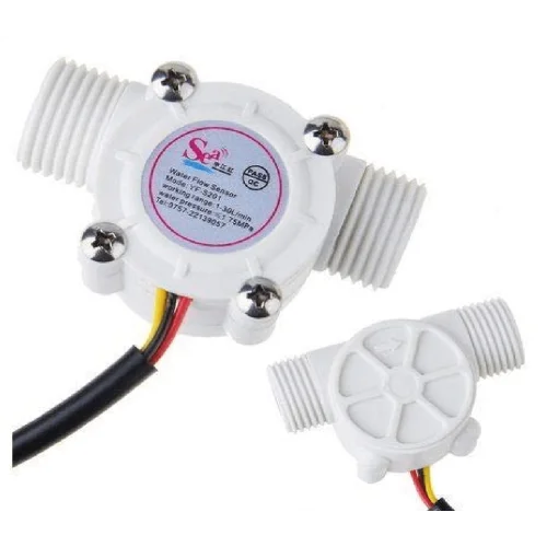 YF-S201 Water Flow Measurement Sensor with 1-30Liter per min Flow Rate White YF-S201 Water Flow Measurement Sensor with 1-30Liter per min Flow Rate White