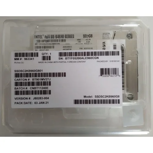 New Original Intel 960GB SATA 6Gbps Enterprise SSD Drive D3-S4510 SSDSC2KB960G801 New Original Intel 960GB SATA 6Gbps Enterprise SSD Drive D3-S4510 SSDSC2KB960G801