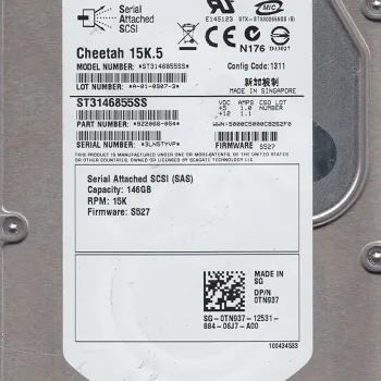Seagate 146GB 15K RPM 3.5inch Internal Hard Drive ST3146855SS