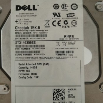 Dell 146GB 15K 3G 3.5inch SAS hard disk ST3146356SS 0XX518