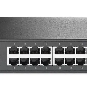 TP-Link 24-Port Gigabit Ethernet Unmanaged Switch | Plug and Play | Desktop/Rackmount | Fanless (TL-SG1024D),Black