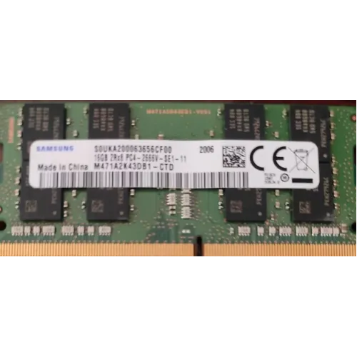 Samsung 16GB 2Rx8 PC4 - 2666 2666Mhz 260 Pin SODIMM 1.2V Laptop Ram