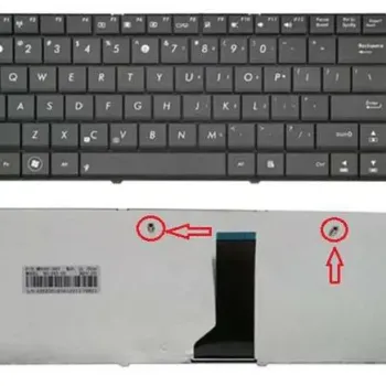 Asus X43 Series Replacement Laptop Keyboard  Compatible with X43B, X43BR, X43BY, K43BE, K43U, K43T Models