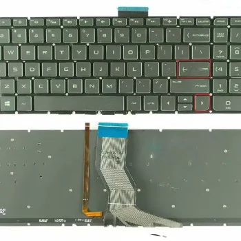 Backlit Keyboard Replacement for HP Pavilion 15-AU/AW/BK/AB/AK/AS/BC & Omen 17-W Series Laptops