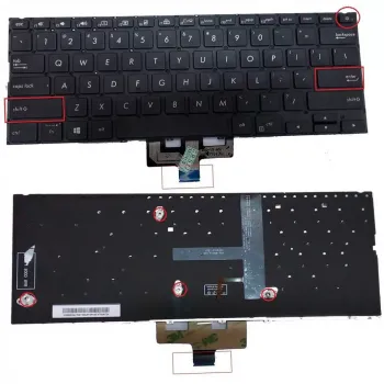 ASUS Deluxe 14 ZenBook UX433 Series Laptop Backlit Keyboard - Compatible with UX433U, UX433F, UX433FN Models
