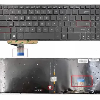 ASUS VivoBook Pro 15 N580VD Backlit Keyboard Replacement (Compatible with N580VD, NX580VD, X580VD Models)