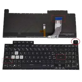 Asus ROG Strix G731 Series Backlit Keyboard  Compatible with G731GW, G731GT, G731GU, G731GV Laptops
