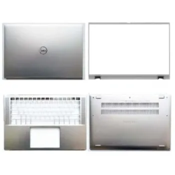 Laptop Full Body For DELL Inspiron 7400 7401 Screen Cover Top Panel Front Bezel Bottom Case Palmrest Frame Touchpad Hinges