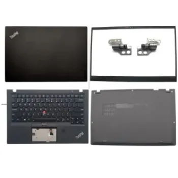 Laptop Full Body For Lenovo ThinkPad X1 Carbon 5th Gen Screen Cover Top Panel Front Bezel Bottom Case Palmrest Frame Touchpad Hinges