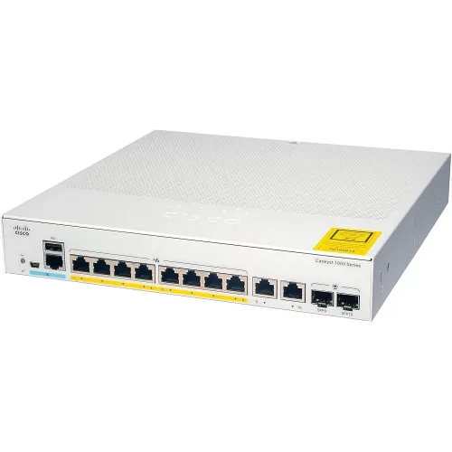Cisco Catalyst 1000-8T-E-2G-L 8 Gigabit Ethernet Ports 2 x 1G SFP/ RJ45 Managed Switch Cisco Catalyst 1000-8T-E-2G-L 8 Gigabit Ethernet Ports 2 x 1G SFP/ RJ45 Managed Switch
