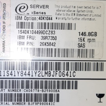 IBM 146.8GB 15K RPM 2G 3.5 Inch SAS FC Hard Disk With Mounting